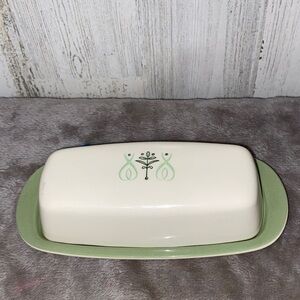 0909 Vintage Taylor Smith & Taylor Sears Harmony Butter Dish